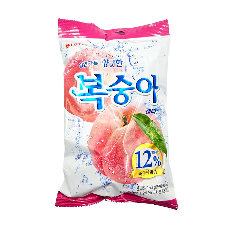 롯데 복숭아캔디