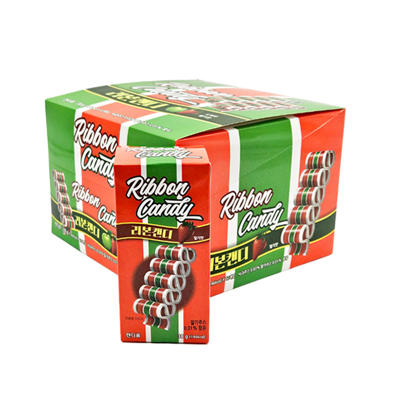 리본캔디 사과맛딸기맛