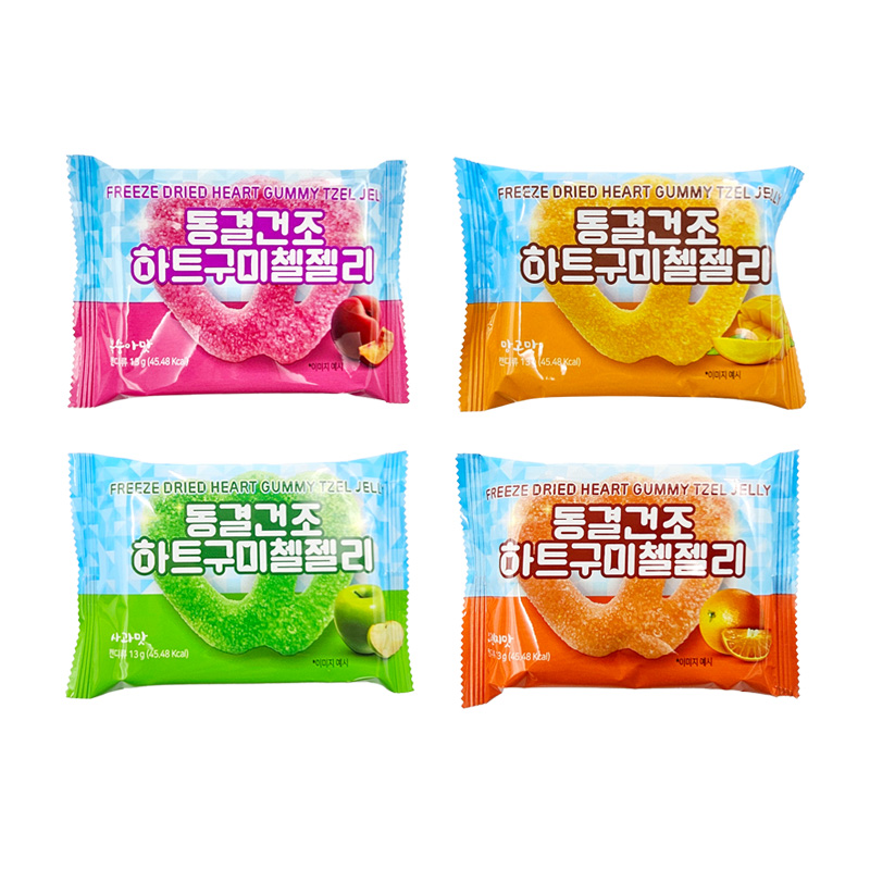 동결건조 하트구미첼 젤리 4가지맛