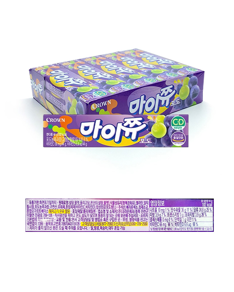  ​​​​​크라운 마이쮸 포도 & 상품정보