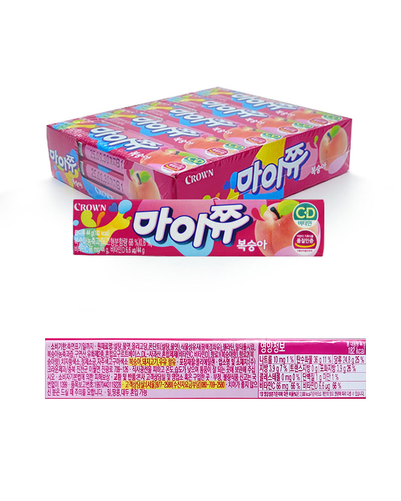 크라운 마이쮸 복숭아 & 상품정보