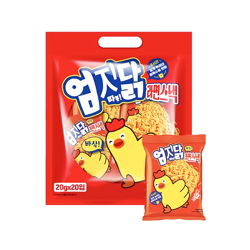엄지닭 라면스낵 불닭맛