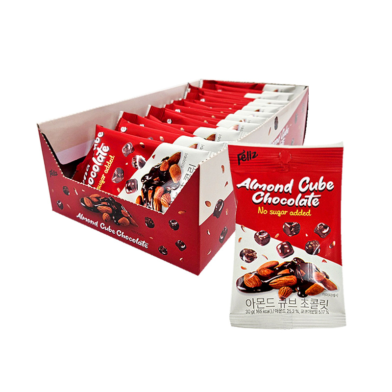 아몬드 큐브 초콜릿