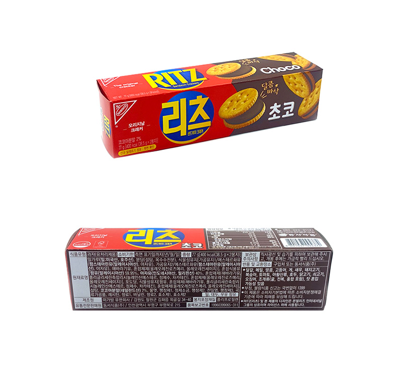 동서 리츠 크래커 초코 & 상품정보