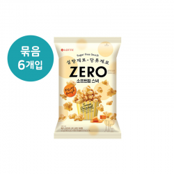 롯데 제로 소프트팝 스낵 스위트 카라멜 52g X 6개 [1박스12개]