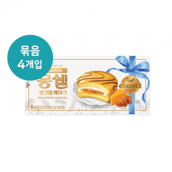 ★롯데 몽쉘프리미엄 치즈&카라멜 222g X 4개 [1박스16개]