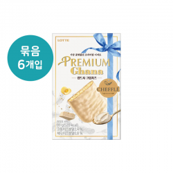 롯데 가나프리미엄 랑드샤 크림치즈 91g X 6개 [1박스12개]