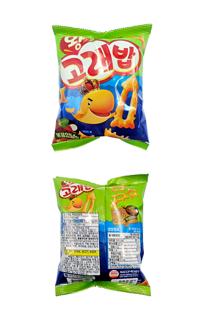 오리온 왕고래밥 볶음양념맛 & 상품정보