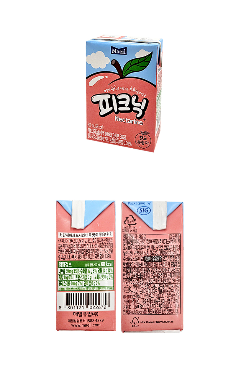 피크닉 천도복숭아 & 상품정보